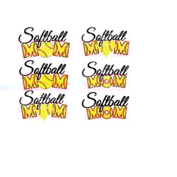 softball mom svg, softball mom clipart, softball mom cut files for cricut, mom life svg