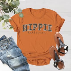 hippie halloween, retro halloween tee, hippie shirt png, fall shirt png, halloween shirt png, spooky season shirt png, h