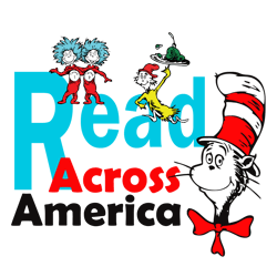 dr seuss cat read across america svg digital file, dr seuss svg, dr.seuss svg, dr.seuss quotes svg, digital download