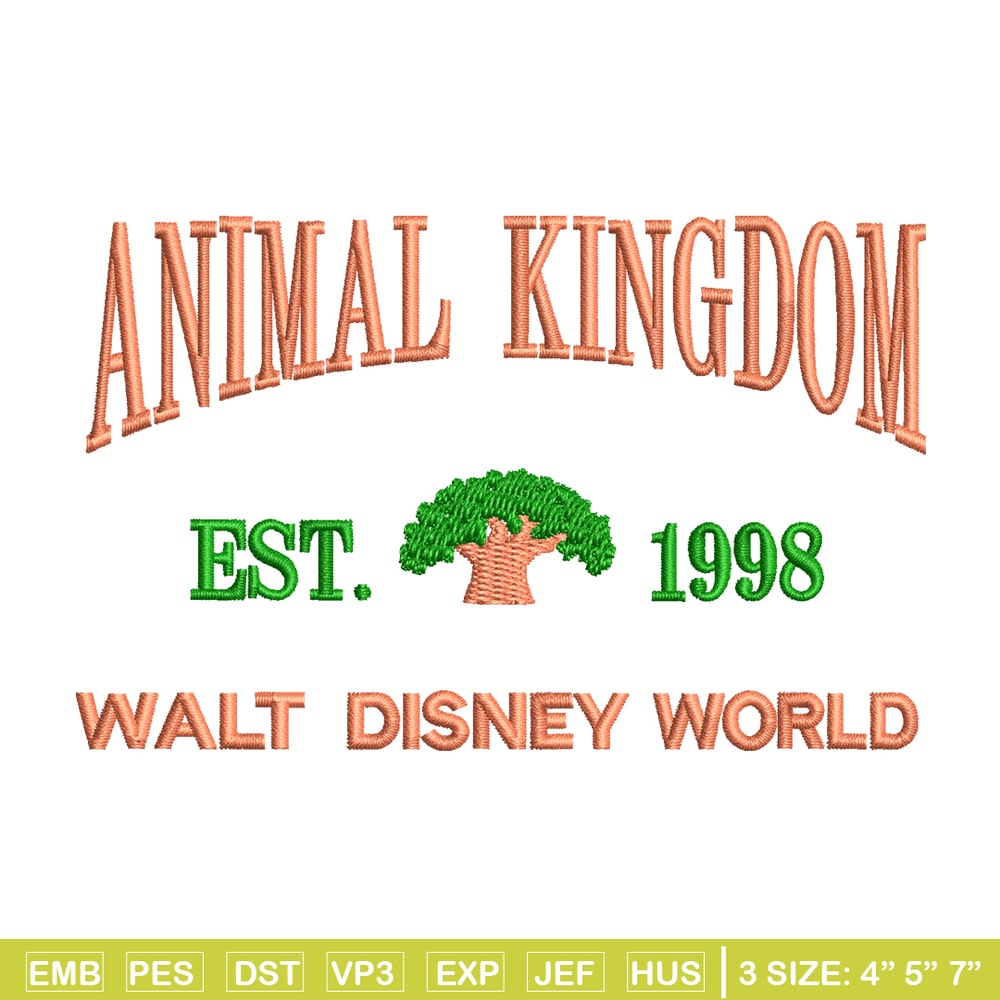 Animal Kingdom embroidery design, Animal Kingdom embroidery, logo design, embroidery file, logo shirt, Digital download..jpg