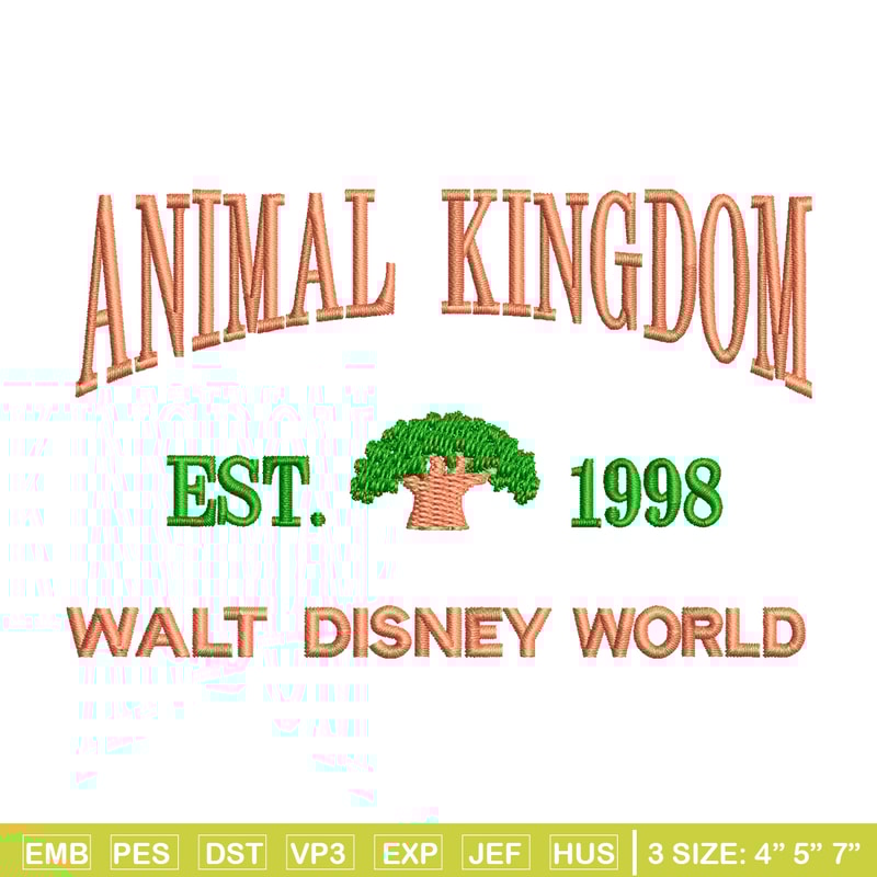 Animal Kingdom embroidery design, Animal Kingdom embroidery, logo design, embroidery file, logo shirt, Digital download..jpg