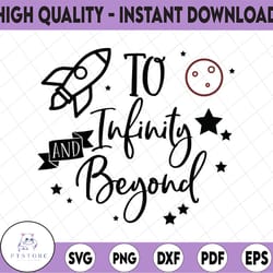 toy story svg. to infinity and beyond buzz and woody svg, dxf, png, cricut files, silhouette, sublimation