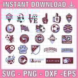 26 files mls logo colorado rapids, colorado rapids svg, vector colorado rapids, clipart colorado rapids, football kit