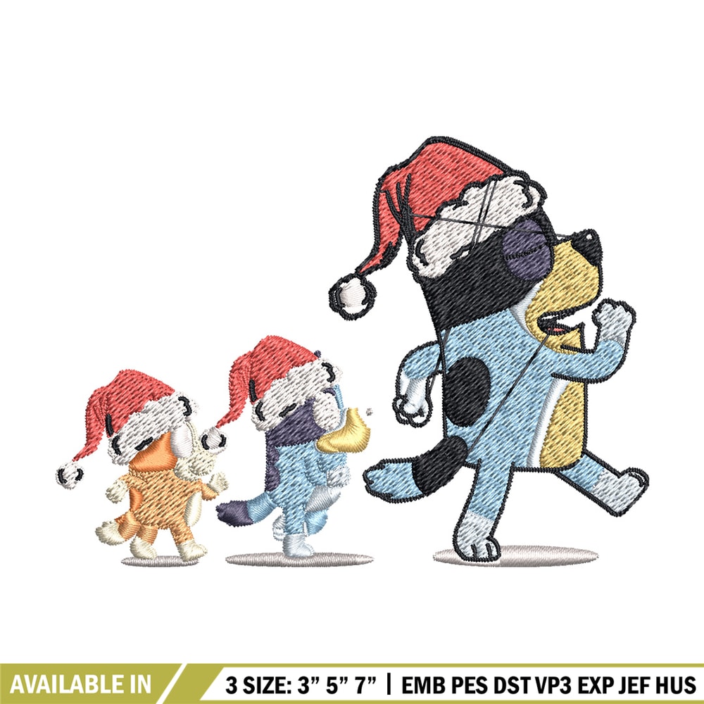 Bluey family Embroidery Design, Bluey Embroidery, Embroidery File, Brand Embroidery, Logo shirt, Digital download.jpg