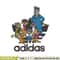 Cats cartoon adidas Embroidery Design, Adidas Embroidery, Embroidery File, Brand Embroidery, Logo shirt, Digital download.jpg