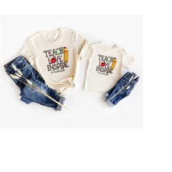 teach love inspire shirt, teacher gift, preschool teacher, back to school shirt, elementary school teacher shirt, teache