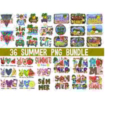 36 summer bundle sublimation png, summer bundle png, beach life, salty beach, sublimation designs, beach png, hello summ