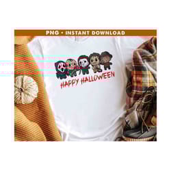 horror characters png, horror friends png, horror halloween, happy halloween png, friends character horror sublimation, halloween friends