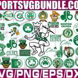 bundle 37 files boston celtics basketball team svg, boston celtics svg, nba teams svg, nba svg, png, dxf, eps