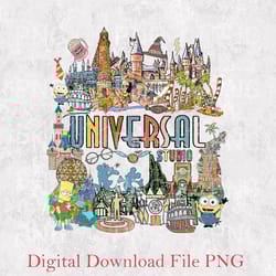 universal studio family trip png, vintage universal studios trip png, universal studios group png, universal studios png