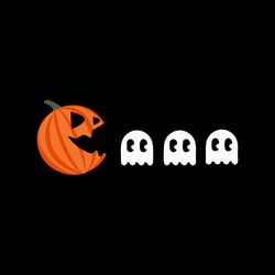 Halloween Pumpkin Eating Ghosts SVG, Happy Halloween SVG