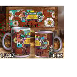 bus driver mug sublimation png, bus driver design png, bus png,bus sublimation png, bus mug png, digital download