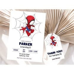 spidey and his amazing friends birthday invitation spidey invitation spidey and friends birthday invitation party editab