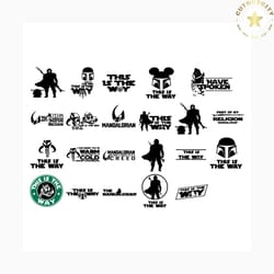 star wars mandalorian bundle svg, trending svg, star wars svg, mandalorian bundle svg, star wars, star wars gift, yoda s