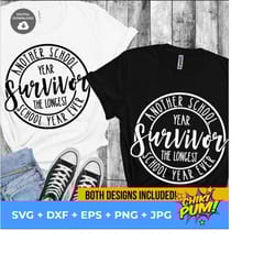 another school year survivor svg, the longest school year ever svg, summer svg, last day of school, instant download