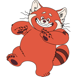 red panda svg, turning red svg, turning red disney svg, turning red clip art, turning red full wrap svg, cut file