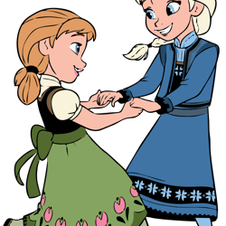 young anna & elsa svg, frozen svg, frozen family svg, frozen birthday svg, elsa olaf anna frozen svg, digital download