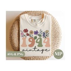 vintage 1944 svg & png