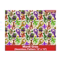 mardi gras seamless digital paper, mardi gras digital seamless pattern, fleur de lis scrapbook, printable scrapbook paper,textile/fabric