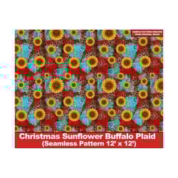 christmas sunflower seamless digital paper, christmas digital seamless pattern, leopard scrapbook, printable scrapbook paper, textile/fabric