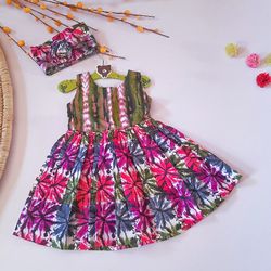 Floral Dress For Girls,  Toddlers Dresses,  Birthday Party Gift Dress, African Print Dress For Girls,  Gift For Baby