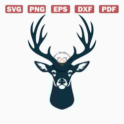 deer head svg | hunting svg | deer svg | deer cut file | deer antlers svg | deer vector | deer clipart