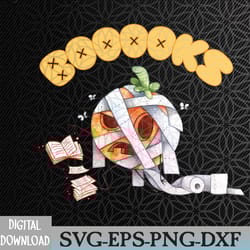 ghost book reading books library funny teacher top halloween svg, eps, png, dxf, digital download