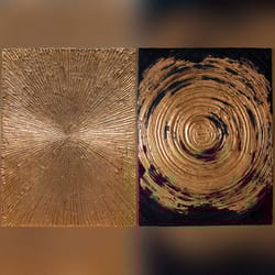 modern painting interior acrylic painting rays abstract painting golden rays painting home gold painting 3d abstract art