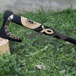 custom handmade forged carbon steel viking hatchet tomahawk hunting axe