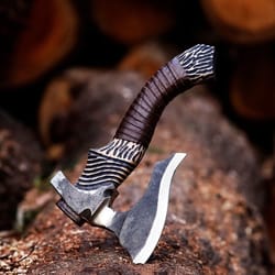 custom hand forged carbon steel handle viking bearded hatchet tomahawk axe