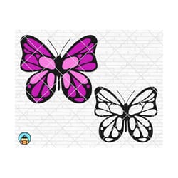 butterfly svg, monarch butterfly svg, butterfly silhouette, butterfly clipart, butterfly dxf, beautiful insect, butterfly for cricut
