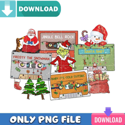 Jingle Santa PNG Perfect Files Sublimation Design Download