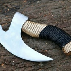 christmas gift handmade carbon steel pizza cutter viking hatchet tomahawk hunting axe