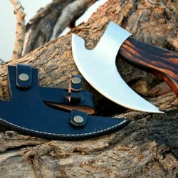 custom handmade high carbon steel viking hatchet hunting tactical pizza cut axe