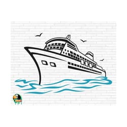 cruise ship svg, cruise vacation svg, ship svg, yacht svg, boat svg, cruise ship vector, cut files, cricut, png, svg