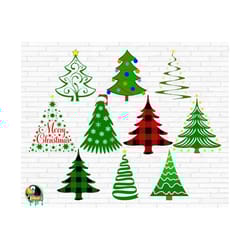 christmas tree svg bundle, merry christmas svg, plaid svg, winter svg, christmas tree png, christmas decor svg, cut file, cricut, silhouette