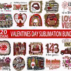 20 designs valentine day bundle, valentine day png, valentine day sublimation, valentine png, digital download