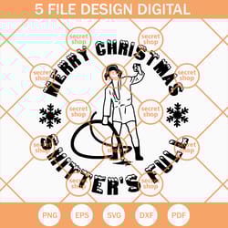 merry christmas shitters full svg, cousin eddie svg, christmas svg