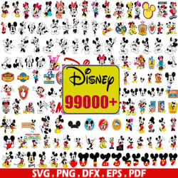 99000 the ultimate disney bundle svg, fun disney bundle, disney svg bundle, big bundle svg and for cricut files, clipart