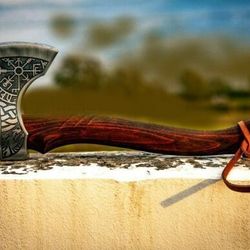 custom hand forged carbon steel handle viking throwing hatchet tomahawk axe