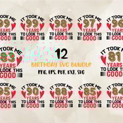 birthday svg bundle part 1, birthday svg, happy birthday png, t-shirt designs 12