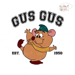 funny disney gus gus cinderella est 1950 svg digital file