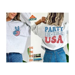 party in the usa svg, fourth of july svg, 4th of july svg, party in the usa png, smile face 4th of july, independence day svg, patriotic svg