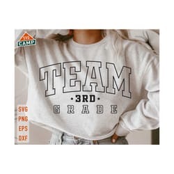 team third grade svg, 3rd grade svg, first day of school svg, back to school svg, 3rd grade teacher, third grade teacher shirt