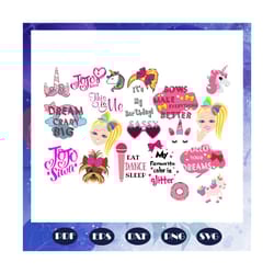jojo siwa bundle, jojo siwa svg, jojo siwa party, jojo siwa logo, unicorn svg, unicorn lover, jojo siwa birthday, trendi