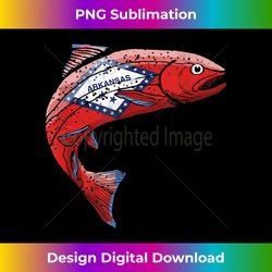 Retro Arkansas Flag Trout Vintage Fly Fishing Graphic Desi - Edgy Sublimation Digital File - Enhance Your Art with a Dash of Spice