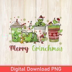 vintage grinch christmas coffee png, christmas png, grinch png, christmas coffee png, grinch coffee, grinch coffee png