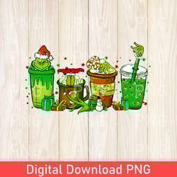 retro grinch christmas coffee png, christmas png, grinch png, christmas coffee png, grinch coffee, grinch coffee png