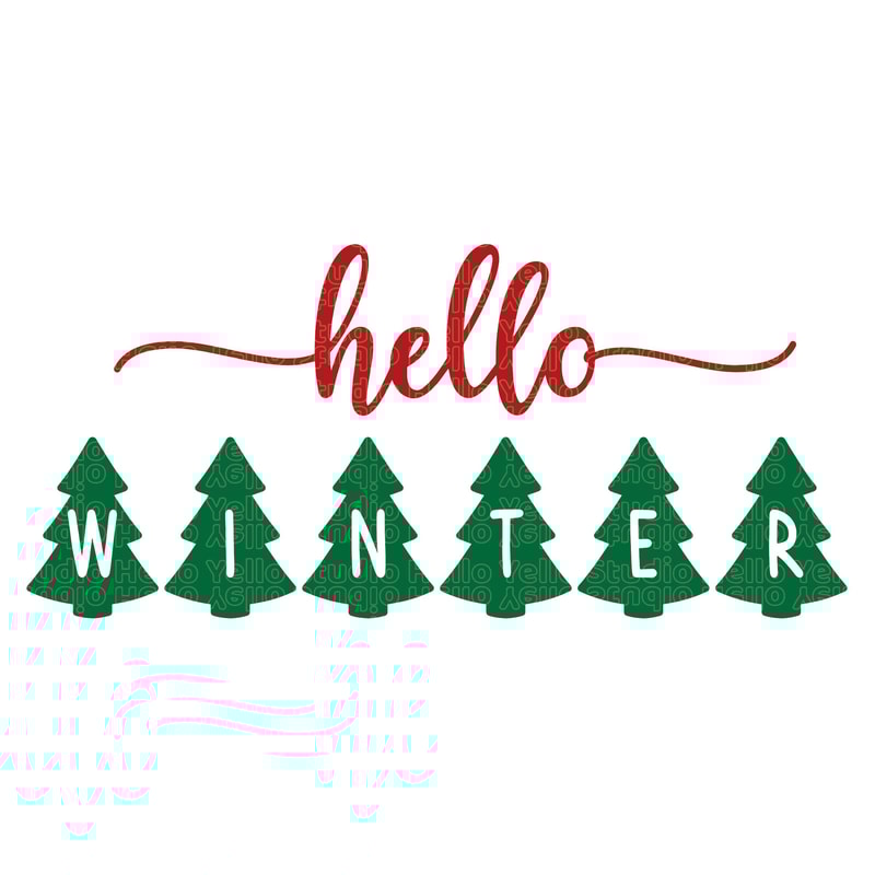 Hello Winter Svg, Winter svg, Winter Door Sign svg, Christmas svg, Christmas Tree Svg, Hello Winter Png, Dxf,Png,Cricut,Silhouette,Glowforge.jpg