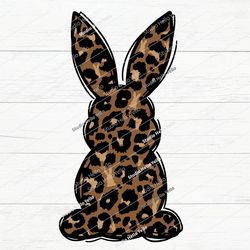 Leopard Print Bunny Svg, Png, Bunny Svg, Bunny Png